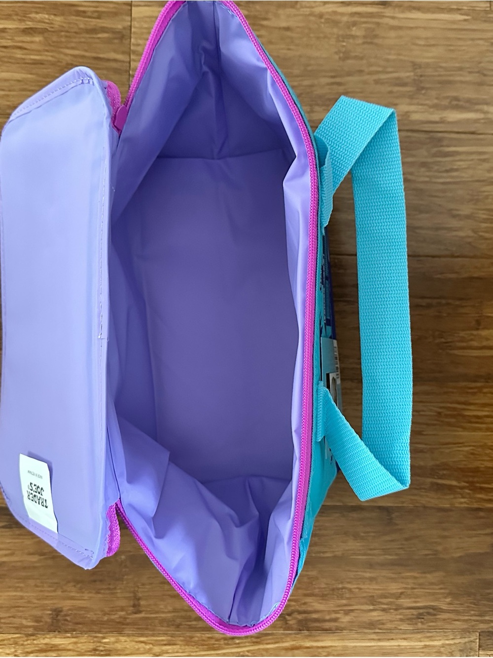 Trader Joe's Teal Mini Insulated Bag - Tropical Design - Picture 5 of 5